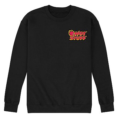Men's Hot Stuff Little Devil Cute But Weird Fleece Sweatshirt