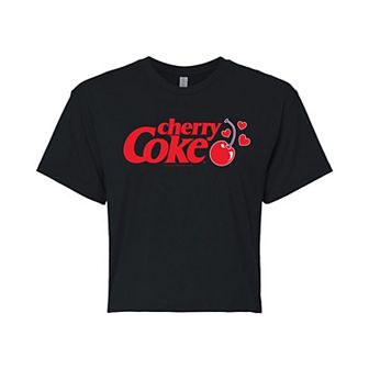 Juniors' Cherry Coke Heart Graphic Tee