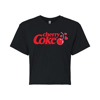 Juniors' Cherry Coke Heart Graphic Tee