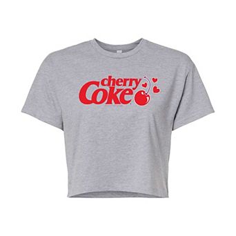 Juniors' Cherry Coke Heart Graphic Tee