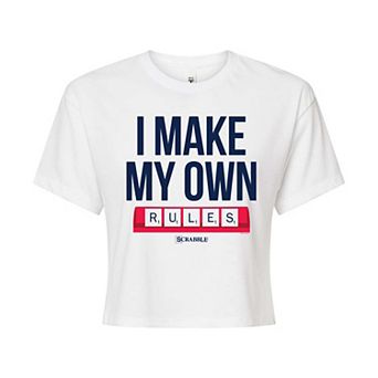 Juniors' Scrabble I Make My Own Rules Graphic Tee