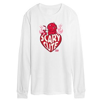 Men's Hot Stuff Little Devil Scary Cute Fleece Sweatshirt
