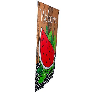 Northlight Welcome Watermelon Slice Spring Outdoor House Flag