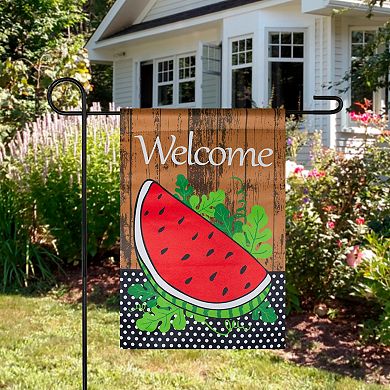 Northlight Welcome Watermelon Slice Spring Outdoor Garden Flag