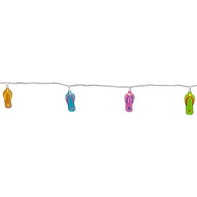 Northlight 7.25-ft. Summer Flip Flop Novelty String Christmas Light Set