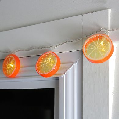 Northlight 4.5-ft. Battery Operated Orange Slice Summer LED String Lights
