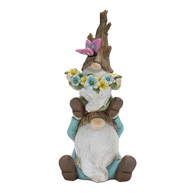 Melrose Tree Trunk Gnomes Table Decor 2-piece Set