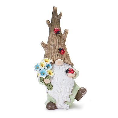 Melrose Tree Trunk Gnomes Floor Decor 2-piece Set