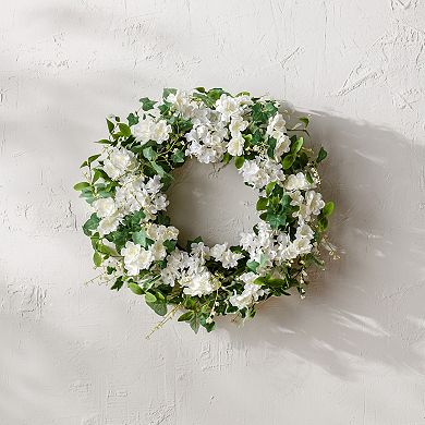 Melrose Artificial Hydrangea & Ivy Wreath 