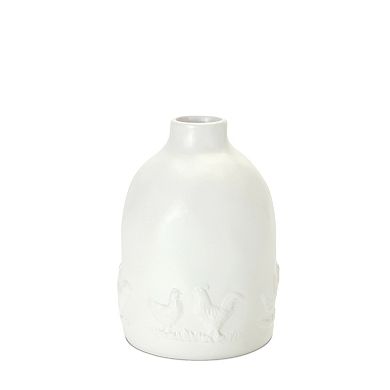 Melrose Ceramic Farm Animal Decorative Vase Table Decor 2-piece Set