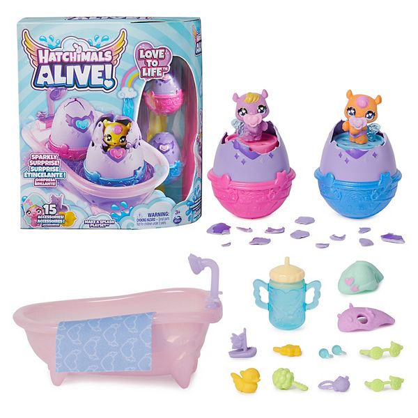 Hatchimals Alive Self-Hatching Eggs Mini Hippo Figures Playset