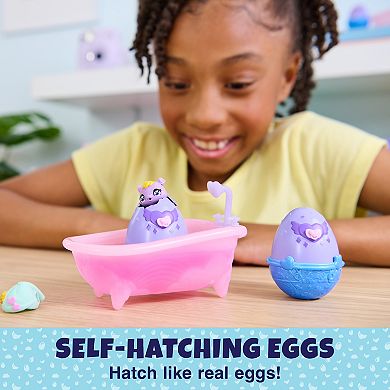 Hatchimals Alive Self-Hatching Eggs Mini Hippo Figures Playset