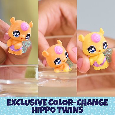 Hatchimals Alive Self-Hatching Eggs Mini Hippo Figures Playset