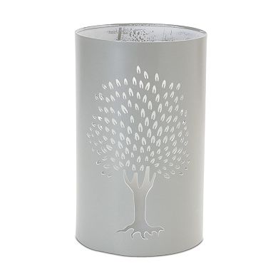 Melrose Punched Metal Tree Candle Holder Table Decor 2-piece Set