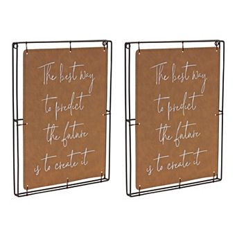 Melrose Create the Future Framed Wall Art 2 pc Set