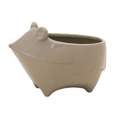 Melrose Ceramic Mouse Planter Table Decor 4-piece Set