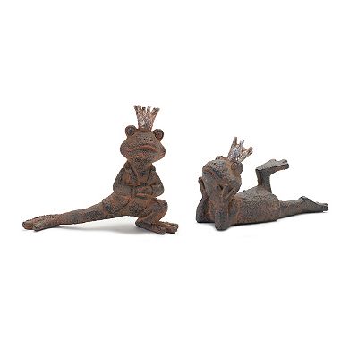 Melrose Royal Lounging Frogs Indoor/Outdoor Table Decor 6-piece Set