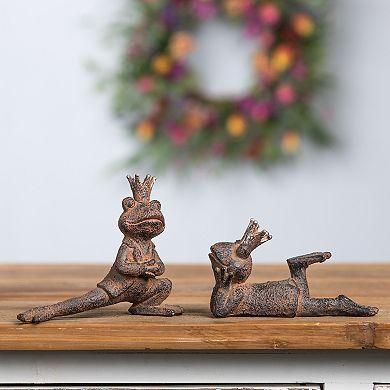 Melrose Royal Lounging Frogs Indoor/Outdoor Table Decor 6-piece Set