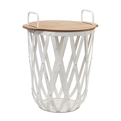 Melrose Basket End Table 2-piece Set