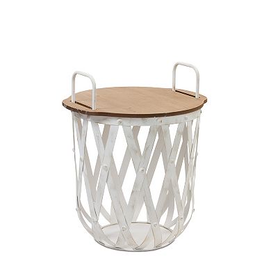 Melrose Basket End Table 2-piece Set