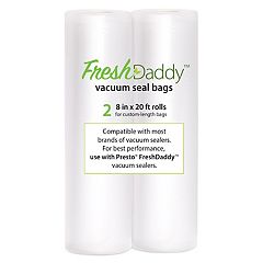 Vacuum Seal Food Rolls, 8 In. x15 Ft., 2-Pk.