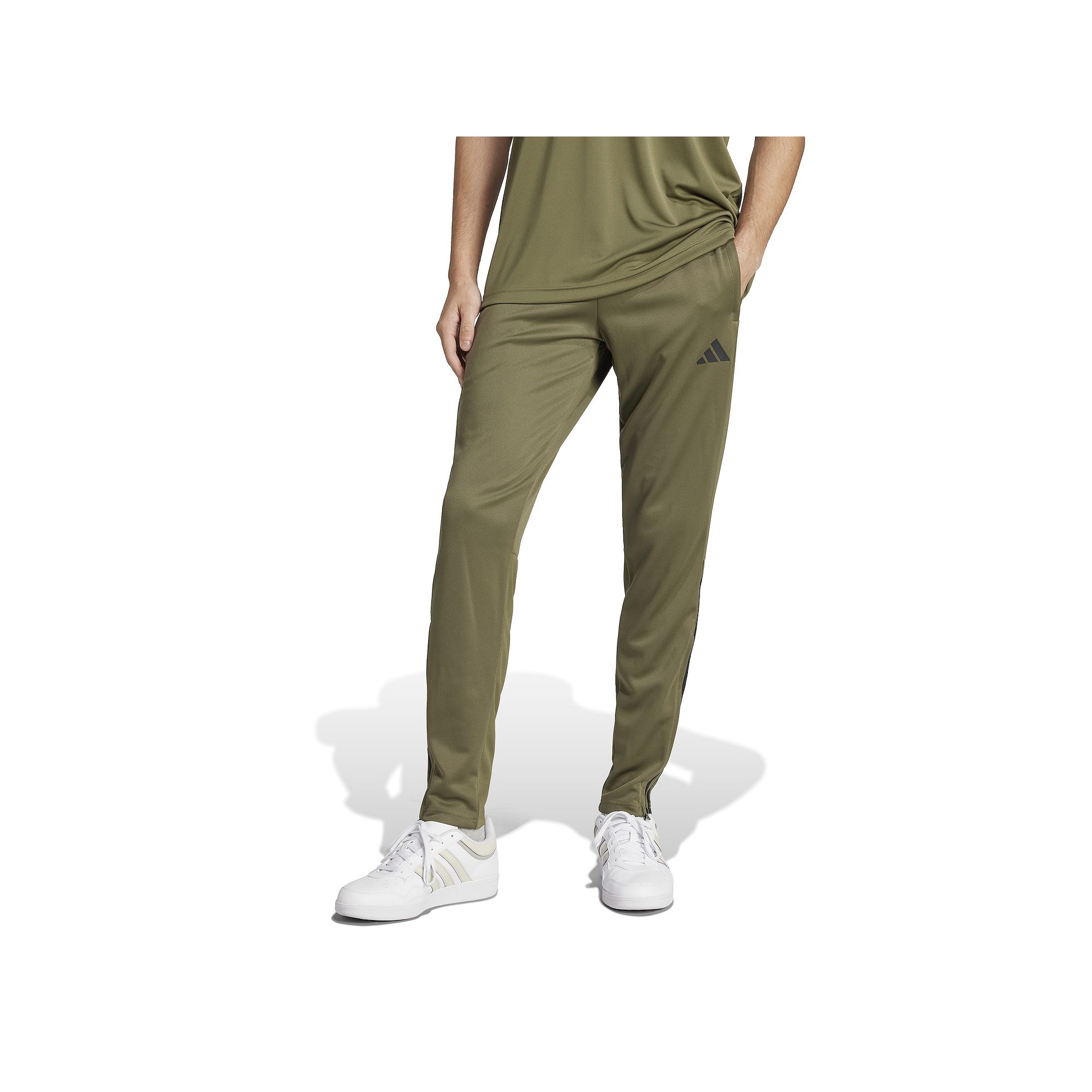Mens adidas Sereno AEROREADY Tapered Pants, Size: Small, Green Strata