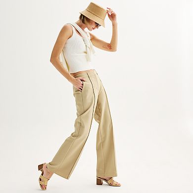 Women's Nine West High-Rise Wide Leg Trousers