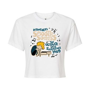 Juniors' Peanuts Schroeder Rock Fest Graphic Tee