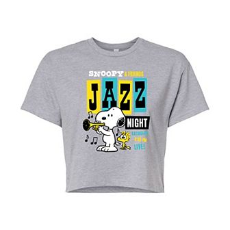 Juniors' Peanuts Snoopy & Friends Jazz Night Graphic Tee