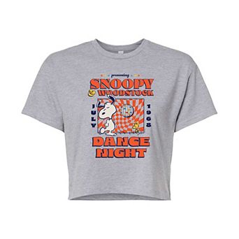 Juniors' Peanuts Dance Night Graphic Tee