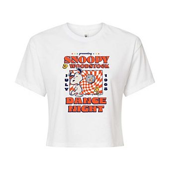 Juniors' Peanuts Dance Night Graphic Tee