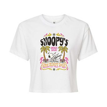 Juniors' Peanuts Snoopys Beach Bash Graphic Tee