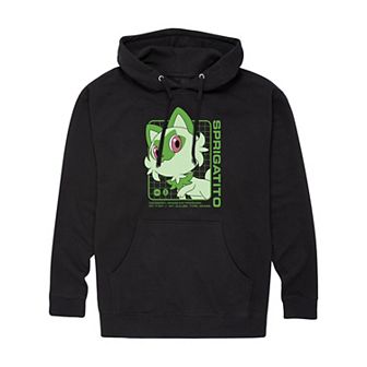 Men's Pokemon Sprigatito Stats Hoodie