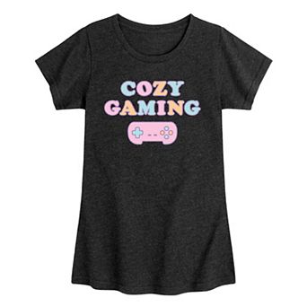 Girls Cozy Gaming Graphic Tee