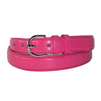 Ctm Women's Leather 1 1/8 Inch Dress Belt