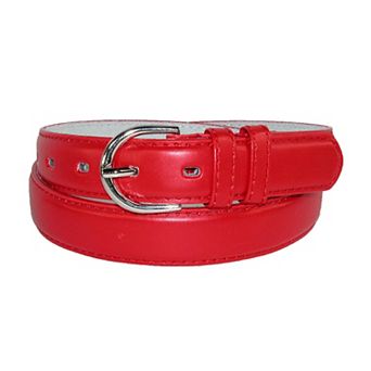 Ctm Women's Leather 1 1/8 Inch Dress Belt
