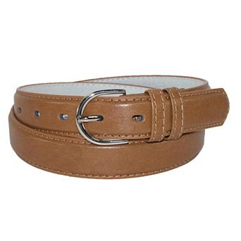 Ctm Women's Leather 1 1/8 Inch Dress Belt