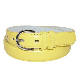 Ctm Women's Leather 1 1/8 Inch Dress Belt