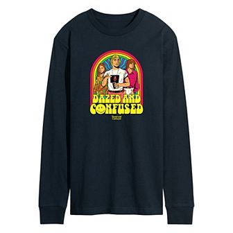 Men's Dazed and Confused Retro Rainbow Long Sleeve Graphic Tees