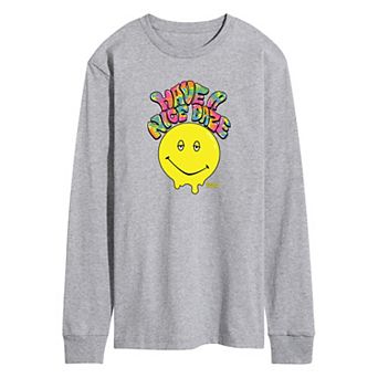 Men's Dazed and Confused Have a Nice Daze Smiley Long Sleeve Graphic Tee