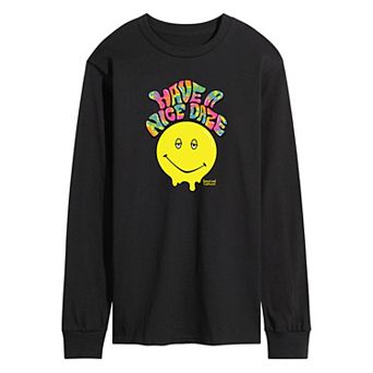Men's Dazed and Confused Have a Nice Daze Smiley Long Sleeve Graphic Tee
