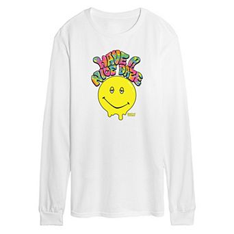 Men's Dazed and Confused Have a Nice Daze Smiley Long Sleeve Graphic Tee