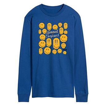 Men's Dazed and Confused Smiley Face Long Sleeve Graphic Tee