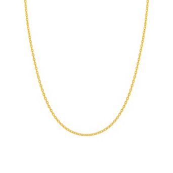PRIMROSE 18k Gold Plated Baby Rolo Chain