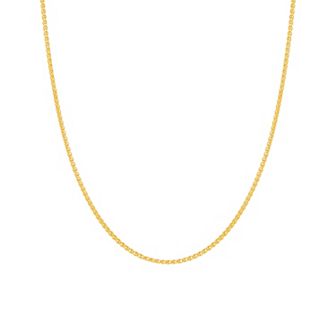 PRIMROSE 18k Gold Over Silver Wheat Chain Necklace