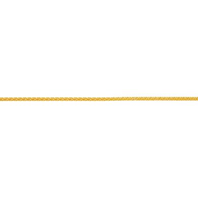 PRIMROSE 18k Gold Over Silver Wheat Chain Necklace