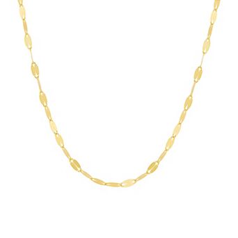 PRIMROSE 18k Gold Over Silver Lace Chain Necklace