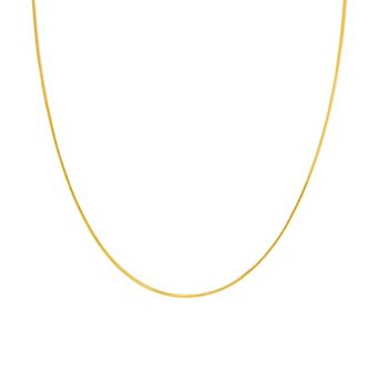 PRIMROSE 18k Gold Over Silver Snake Chain Necklace