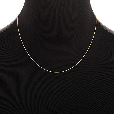PRIMROSE 18k Gold Over Silver Snake Chain Necklace