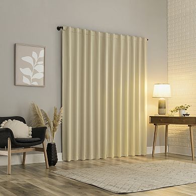Sun Zero Aria Magnetic Closure 100% Blackout Theater Grade Set of 2 Window Curtain Panels
